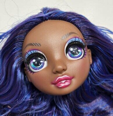 RAINBOW HIGH HEAD Only Krystal Bailey Indigo Purple For Replacement Or Ooak Doll $8.49 - PicClick