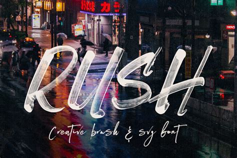 Rush Font by JumboDesign · Creative Fabrica