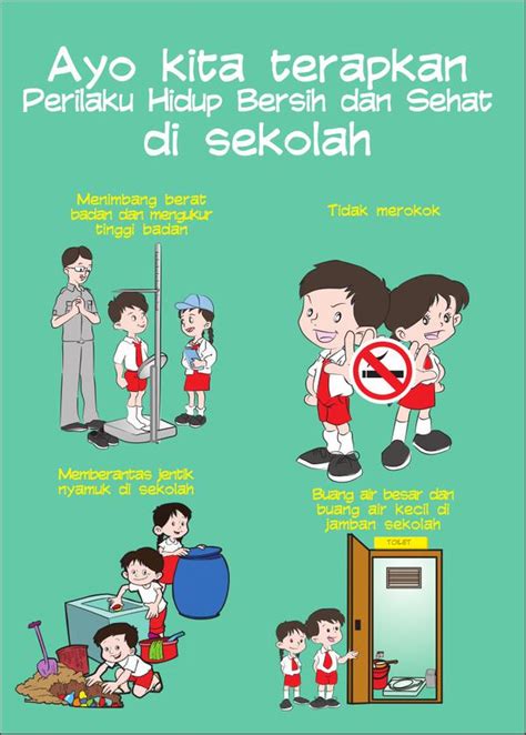 Contoh Poster Lingkungan Sekolah Bersih Dan Sehat - Contoh Poster Oke