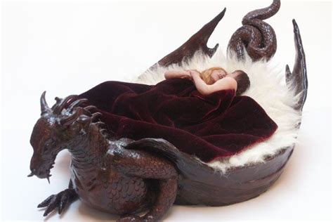 Left side view of Dragon Bed | Dragon decor