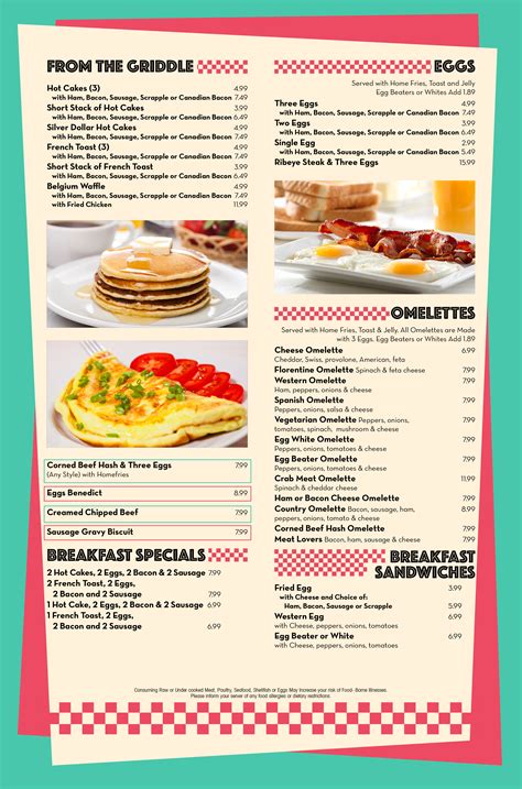 Our Menu - Cambridge Diner in Cambridge, Maryland