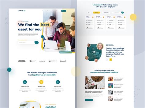 Figma Freebie | Hire Agency Template | Fun website design, Web design inspiration layout ...