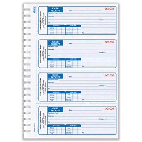 Customized Receipt Books | Personalized Forms