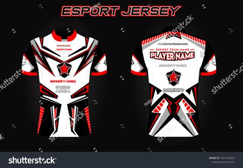 Vektor Stok Gaming Jersey Esport Uniform Design Vector (Tanpa Royalti) 1541290337 | Shutterstock