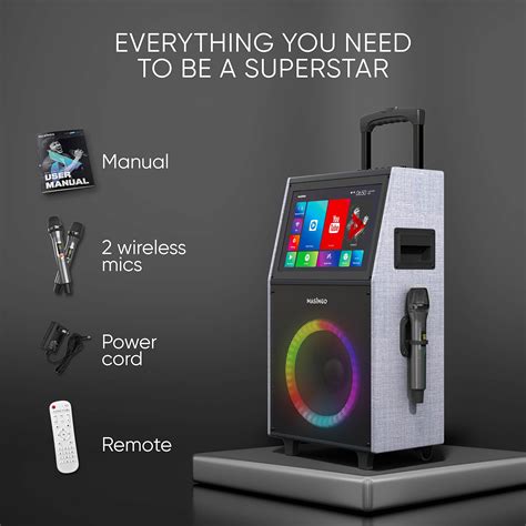 MASINGO 2022 New Karaoke Machine with Lyrics Display Screen for Adults and Kids - Bluetooth ...