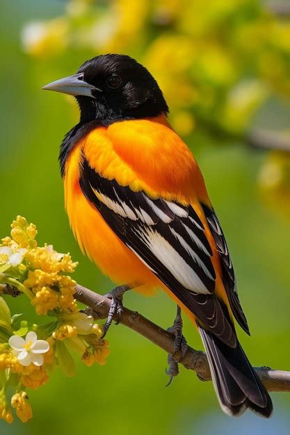 Premium AI Image | baltimore oriole bird in habitat