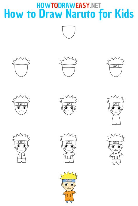 How to Draw Naruto for Kids - How to Draw Easy