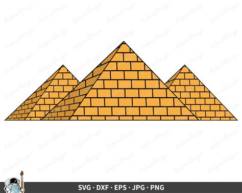 Egyptian Pyramids SVG Egypt Clip Art Vector Pyramids Clipart - Etsy