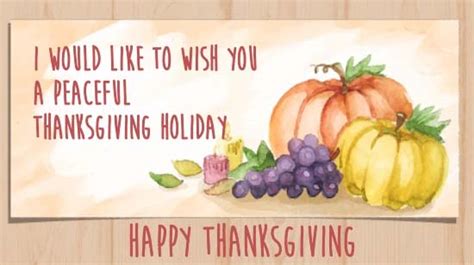 Thanksgiving Business Card. Free Business Greetings eCards | 123 Greetings