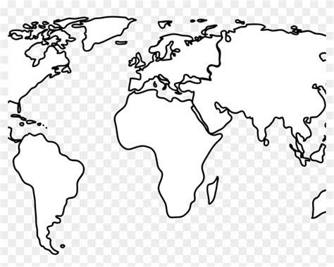 Outline Map Of The World Png