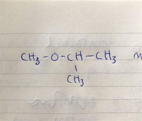 Is it correct that this ether is called methyl isopropyl ether? : chemhelp