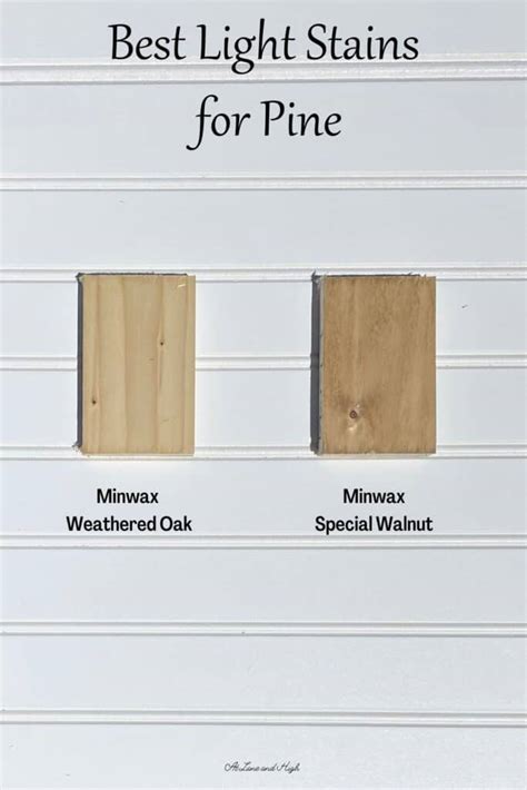 The Best Wood Stains for Pine | At Lane and High