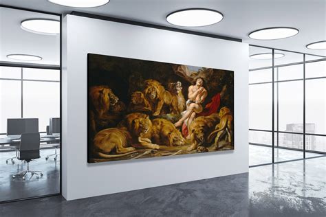 Daniel in the Lions Den by Peter Paul Rubens, 1614 - Canvas Wrap