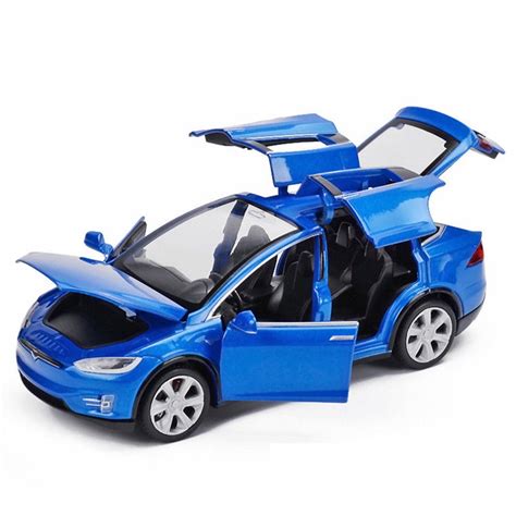 Diecast Toy 1:32 Scale Alloy Cars for Tesla Toy Model SUV Car Sound ...