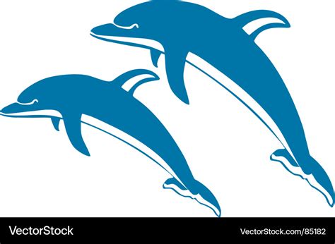 Dolphins Royalty Free Vector Image - VectorStock