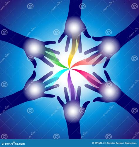 Reiki Healing Hands Vector Illustration | CartoonDealer.com #8596124