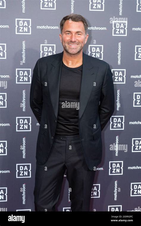 Eddie Hearn arriving for the launch event for Dazn x Matchroom at ...