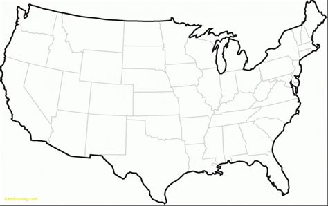 USA States Map Blank | Printable Map Of USA