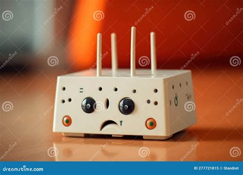 Funny Cartoonish Wifi Router with Face. Beautiful Illustration Picture ...