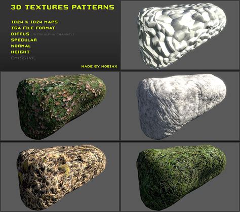 Free 3D textures pack 16 by Nobiax on DeviantArt