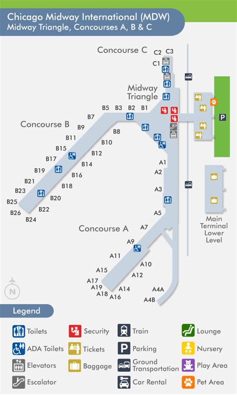 Midway Airport Terminal Map – Verjaardag Vrouw 2020