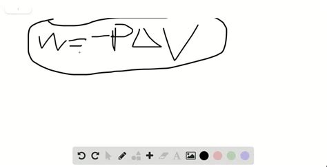 SOLVED:In the equation w=-P ΔV, why is there a negative sign?