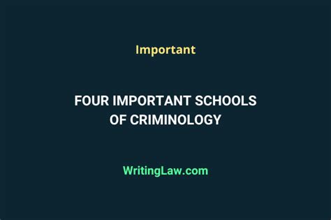 What Is Criminology and 4 Important Schools of Criminology