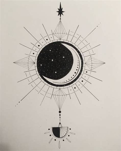 Moon and stars by https://www.deviantart.com/gtuckster on @DeviantArt #doodle #moon # ...