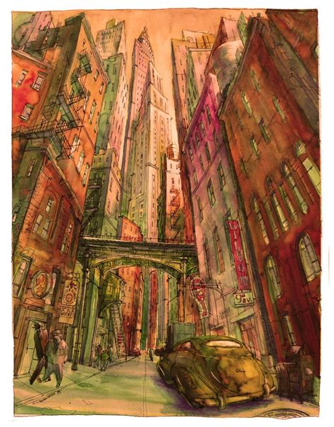 New York Revisited by ~Bonom on deviantART | Art, Illustrations and ...