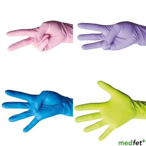 Coloured Latex Exam Gloves