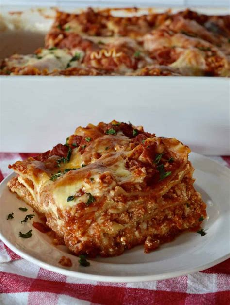 Italian Turkey Lasagna | Easy No Boil Recipe - This Italian Kitchen