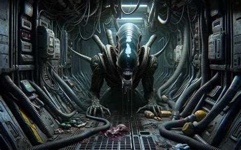 Alien Romulus Xenomorph Concep Art Wallpaper - 1920x1200