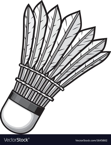 Badminton shuttlecock Royalty Free Vector Image