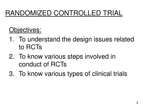 PPT - RANDOMIZED CONTROLLED TRIAL PowerPoint Presentation, free download - ID:6154825