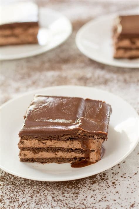 No Bake Chocolate Eclair Cake Recipe - Pear Tree Kitchen