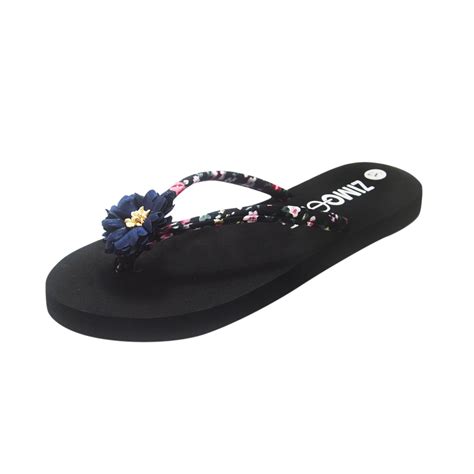 zuwimk Beach Sandals For Women,Women’s Flip Flops Platform Sandals ...