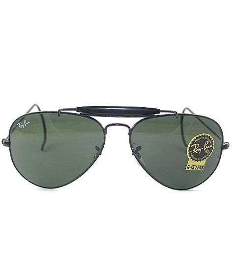 Lyst - Ray-Ban Ray Ban Rb3030 Outdoorsman Black Metal Aviator L9500 ...