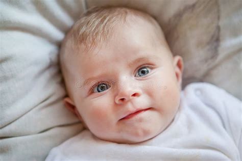 Newborn Baby Boy With Blue Eyes Stock Photo - Image: 27591130