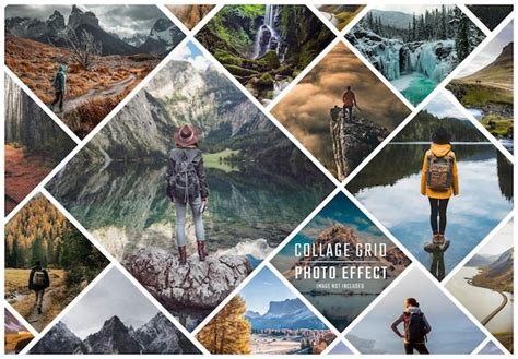 Efecto de marco de collage de fotos Mockup | Archivo PSD Premium in ...