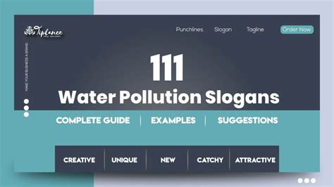 Water Pollution Slogans - Tiplance