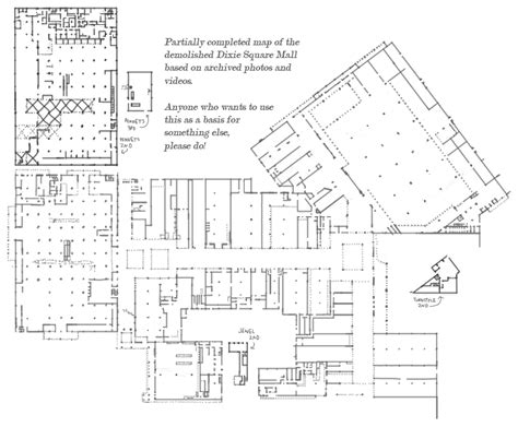 So I tried making a map of Dixie Square Mall... : r/deadmalls