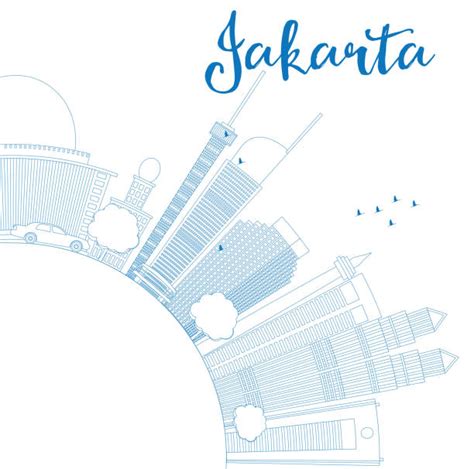 Jakarta Skyline Drawing Illustrations, Royalty-Free Vector Graphics & Clip Art - iStock