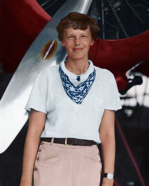 Colored Pictures Of Amelia Earhart