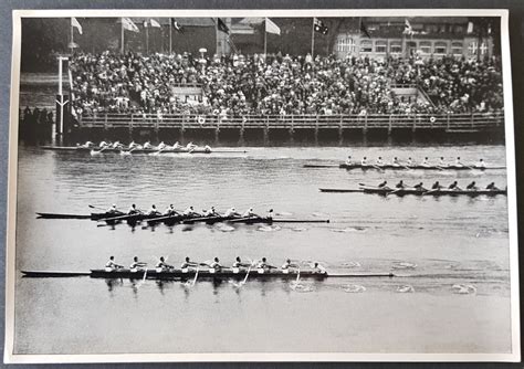 Rare Large Format Collector Photo Card 1936 Berlin Olympics - Rowing Eights | Topics - Sports ...