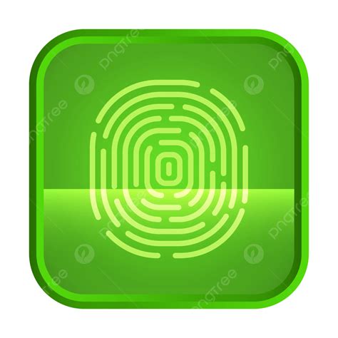 Green Finger Print Scan Icon Vector, Finger Print, Fingerprint Icon, Fingerprint Scan PNG and ...