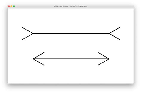 Müller-Lyer Illusion with Python Turtle – Python and Turtle