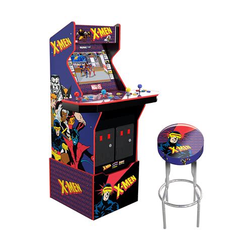 Arcade 1Up Arcade1Up X-Men Player Arcade Machine (with Riser Stool) Electronic Games ...