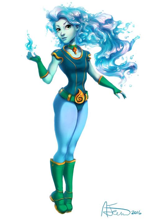 Water Power Girl (Character Design), Lore Monster Studios | Character design girl, Girls ...