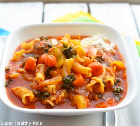 Lasagna Vegetable Soup Recipe | Healthy Ideas for Kids