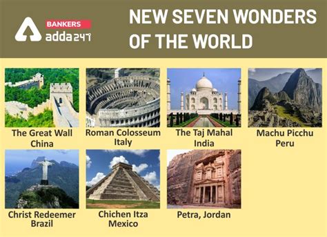 New Seven Wonders of the World in 2023 | Wonders of the world, Seven ...